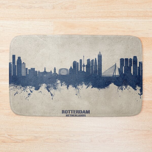 Item preview, Rotterdam The Netherlands Skyline designed and sold by ArtPrints.