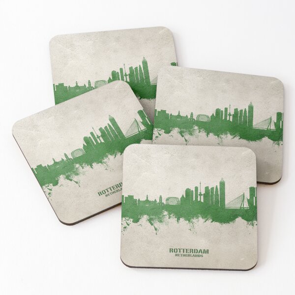 Item preview, Rotterdam The Netherlands Skyline designed and sold by ArtPrints.
