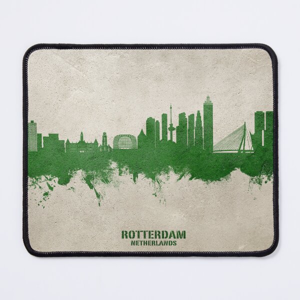 Item preview, Rotterdam The Netherlands Skyline designed and sold by ArtPrints.