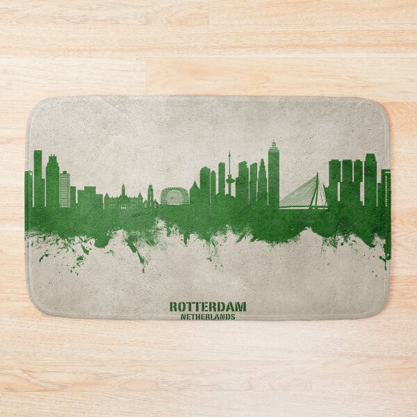 Item preview, Rotterdam The Netherlands Skyline designed and sold by ArtPrints.