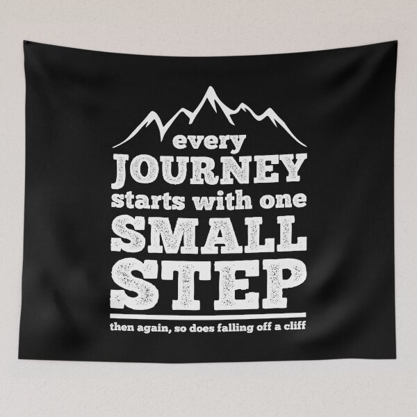 Item preview, DeMotivational: Every Journey Starts With One Small Step designed and sold by Happy Puppy Print On Demand.