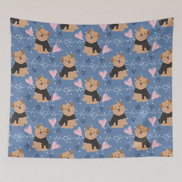 Item preview, LOVE Black Tan Norfolk Terrier designed and sold by Lulupainting.