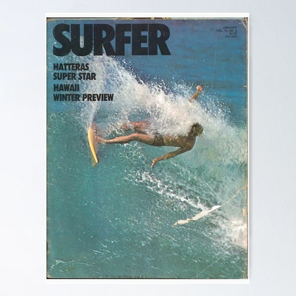 40 YEARS OF SURFER コラージュポスター Vintage Surfer Magazine Cover Poster | Volume 6 No. 4