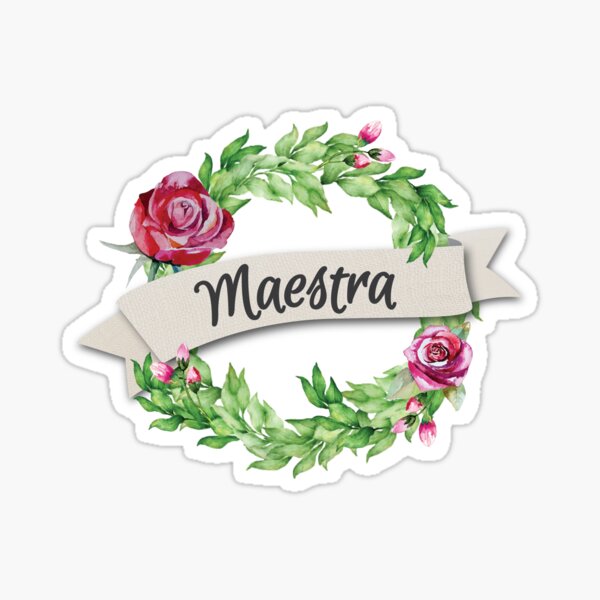 Maestra Pegatina