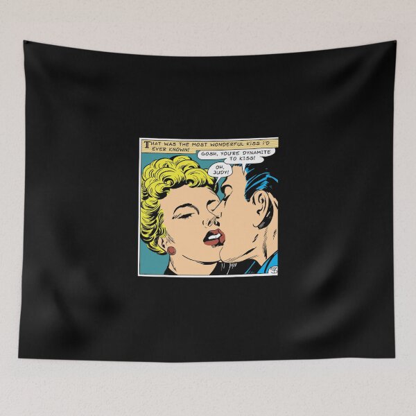 Item preview, Retro Kiss Judy Vintage Comic Book Pulp Romance Classic Classic T-Shirt designed and sold by donniejeanjr6.