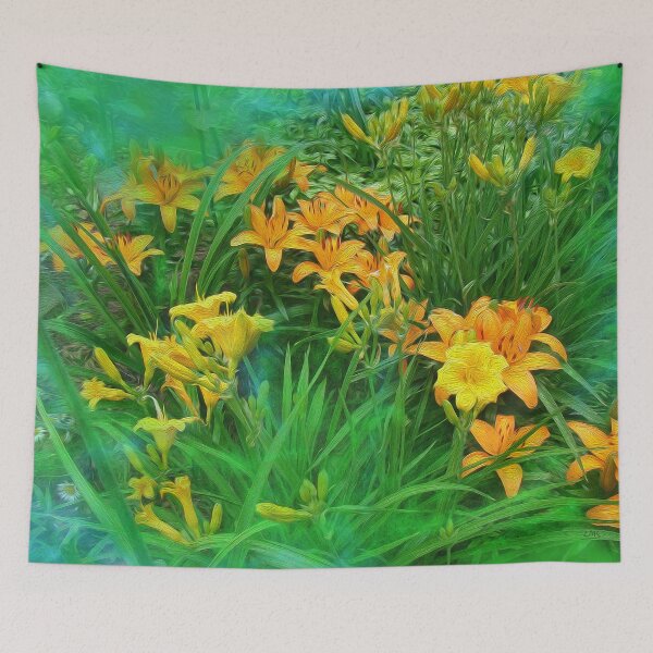 Item preview,  Day-glo Lilies designed and sold by Lidka Schuch.