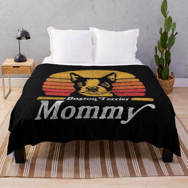 Item preview, Retro Vintage Boston Terrier Mommy designed and sold by More Cute Dogs.
