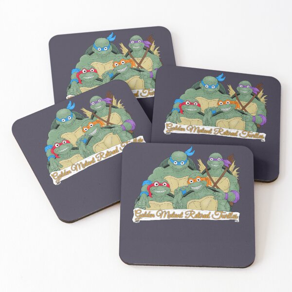 Item preview, Creme Ninja Film Golden Mutant Retired Turtles designed and sold by NinaReichert.