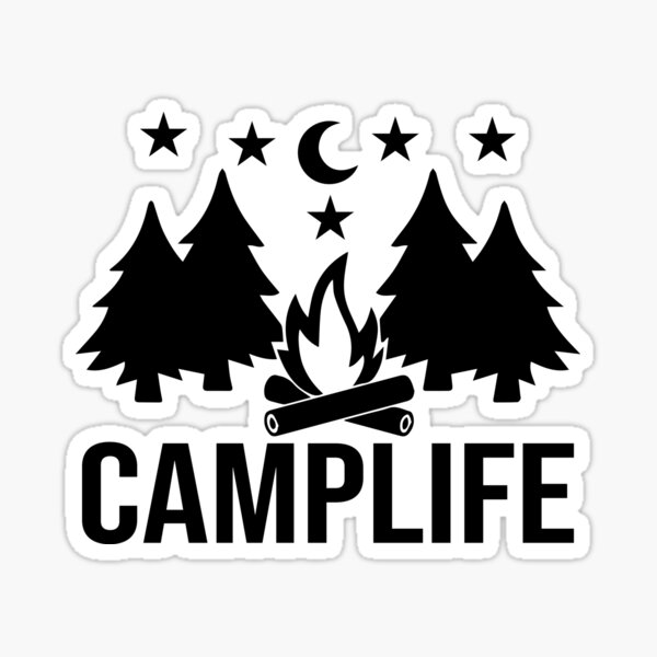 Camplife Sticker For Sale By Blkhas Redbubble 8842