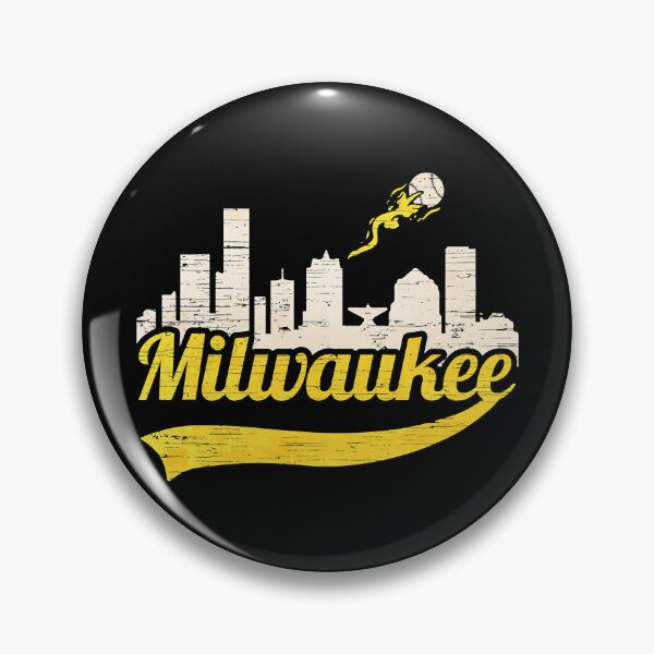 Item preview, Milwaukee Baseball Home Run City Skyline designed and sold by xmjajd.