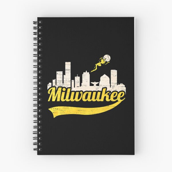 Item preview, Milwaukee Baseball Home Run City Skyline designed and sold by xmjajd.