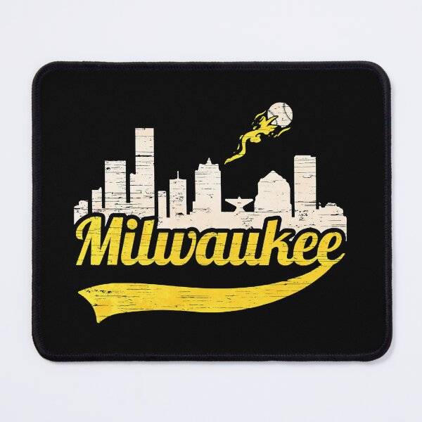 Item preview, Milwaukee Baseball Home Run City Skyline designed and sold by xmjajd.