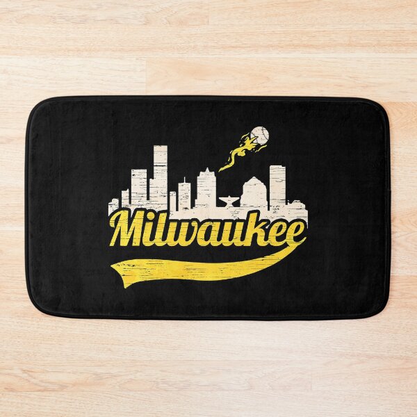 Item preview, Milwaukee Baseball Home Run City Skyline designed and sold by xmjajd.