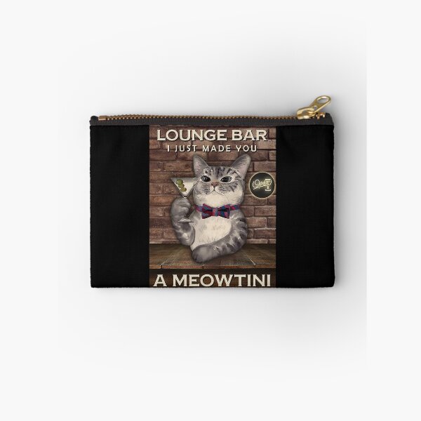 Item preview, A Meowtini Shaken, Not Purred, Catitude Lounge Bar designed and sold by CooleyCrystfl.