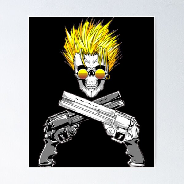 Quadro Decorativo Trigun Vash Poster Emoldurado 23x33cm