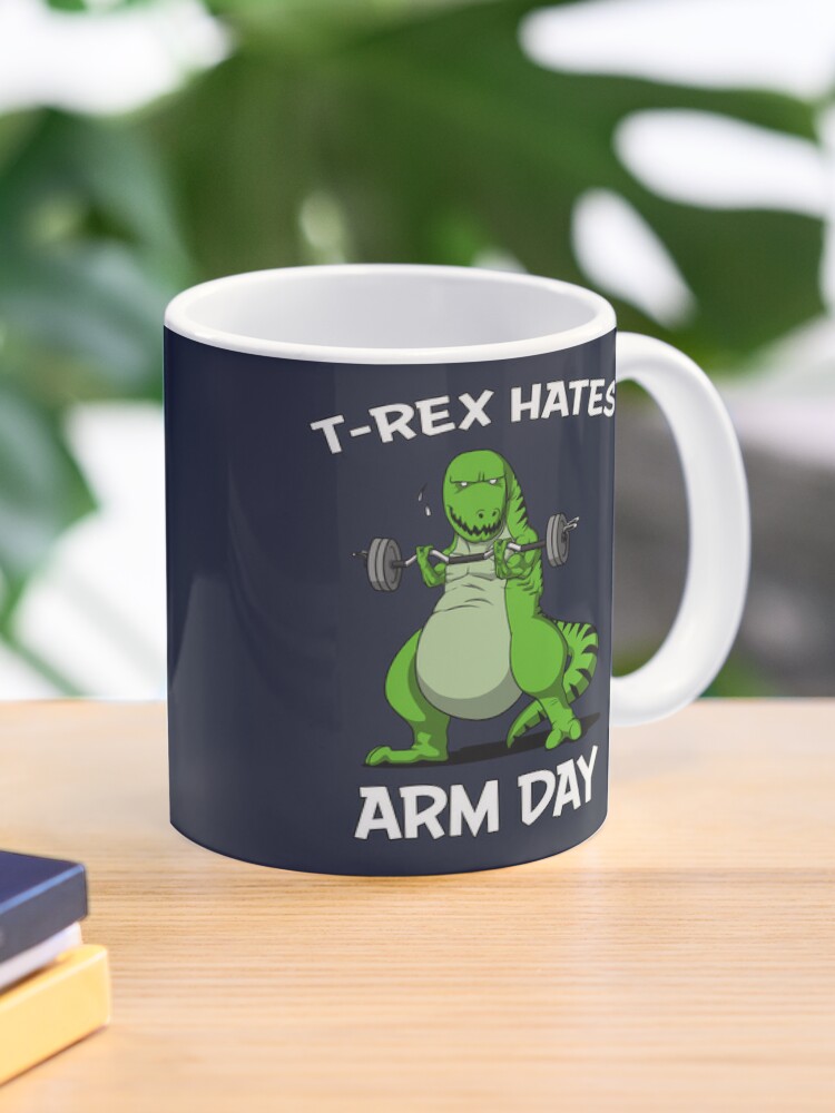 T-rex Dinosaur Fitness Mug Gym Coffee Mug Fitness Coffee 