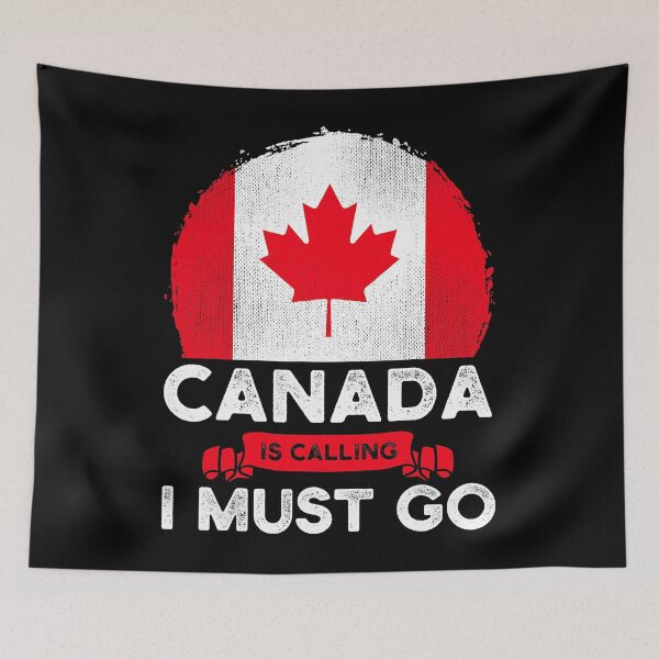 Item preview, Canada Is Calling And I Must Go Canadian Flag designed and sold by Xtjjae.