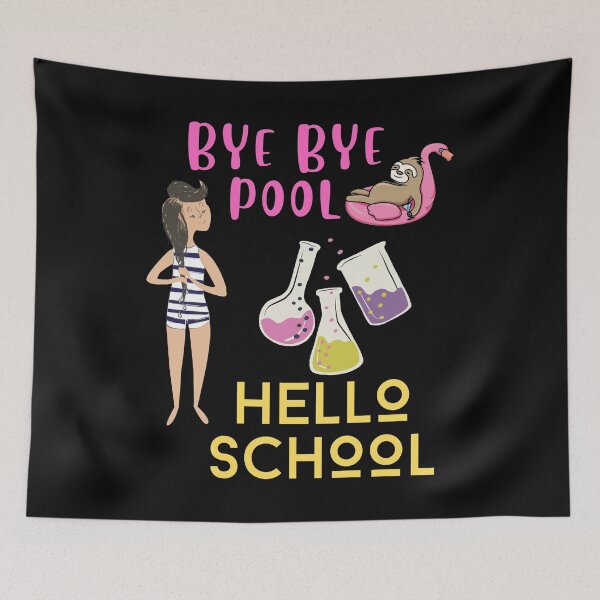 Item preview, Hello School Bye Bye Pool Back To School Student & Teacher designed and sold by ThaphadaArtGall.