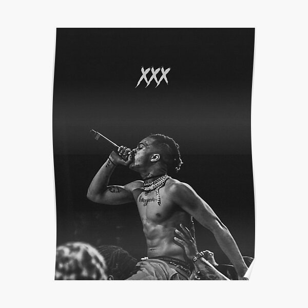 Concert XXX Black And White Poster Poster