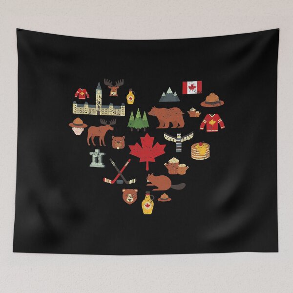 Item preview, Canadian Vintage Symbols Canada Flag designed and sold by Xtjjae.