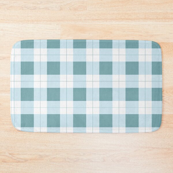 Item preview, Winter Pastel Blue and White  Buffalo Plaid Check Pattern designed and sold by Tamas Das.