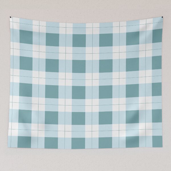 Item preview, Winter Pastel Blue and White  Buffalo Plaid Check Pattern designed and sold by Tamas Das.