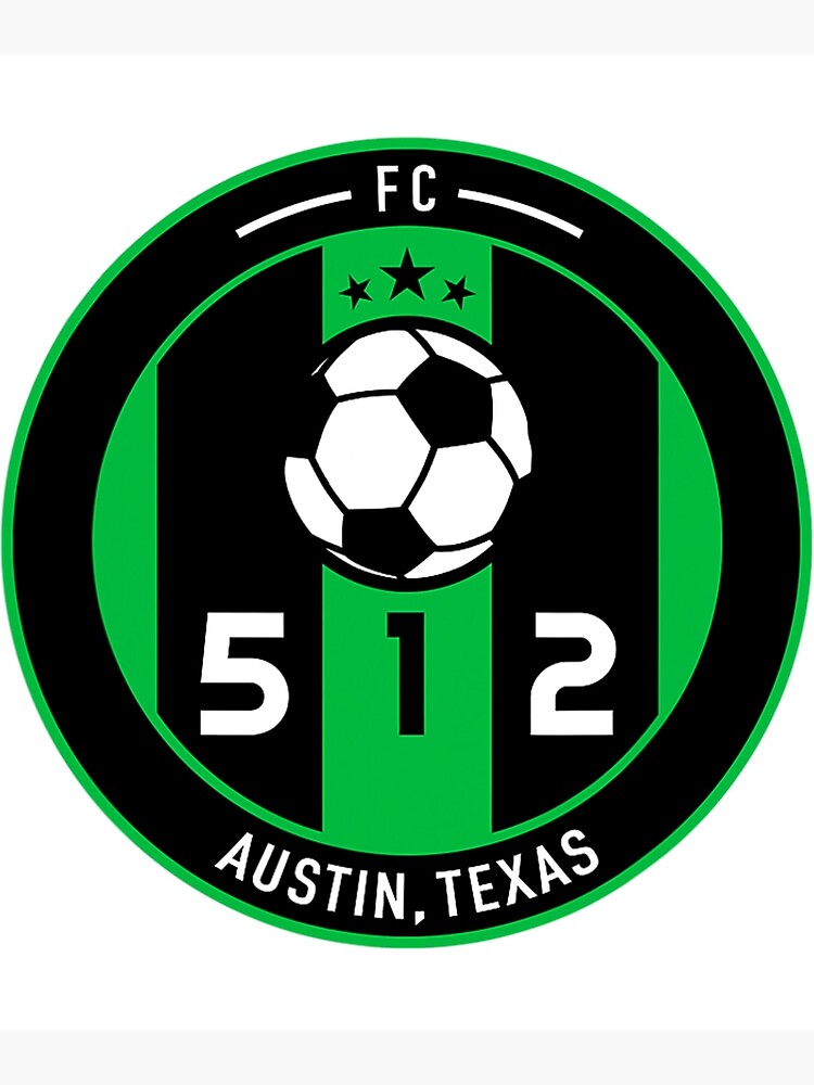 "Austin Soccer Team Jersey 512 Badge" Poster for Sale by roderickeanl