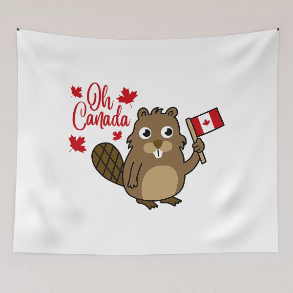 Item preview, Happy Canada Day Funny Canadian Groundhog Flag designed and sold by Xtjjae.