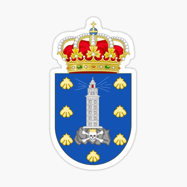 Pegatina escudo fútbol Deportivo Coruña