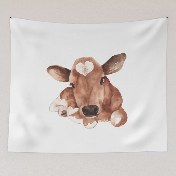 Item preview, Cute cow portrait designed and sold by Kaoryn Chan.