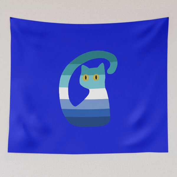 Item preview, Gay Men's Pride Flag Kitty designed and sold by hedarra.