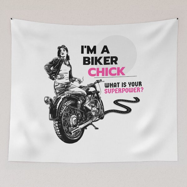 Item preview, I'm a biker chick. What is your superpower  designed and sold by CooleyCrystfl.