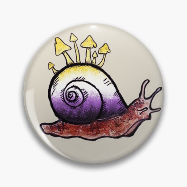 Aperçu de l'œuvre escargot non binaire créée et vendue par BitterNotSweet.