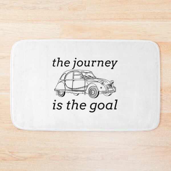 Item preview, The journey is the goal - 2CV oldtimer quote designed and sold by 2CV-Oldtimers.