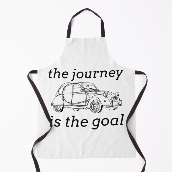 Item preview, The journey is the goal - 2CV oldtimer quote designed and sold by 2CV-Oldtimers.