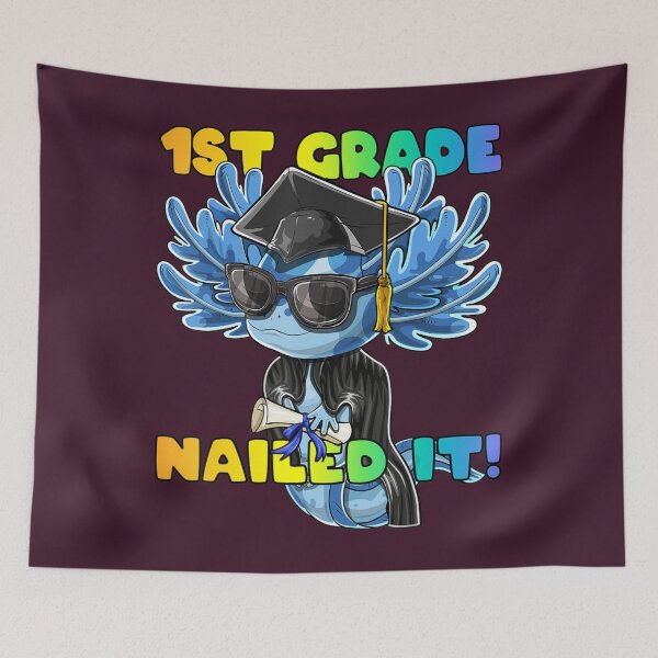 Artikelvorschau, 1. Klasse Nailed It Axolotl Graduation Cap And Gown Boys entworfen und verkauft von NaraChian.