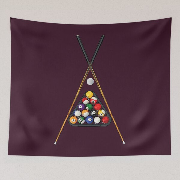 Aperçu de l'œuvre Bâtons de balles en rack pour joueur de billard Cue Ball Billiards Art créée et vendue par NaraChian.