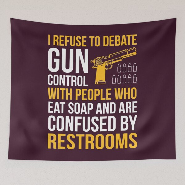Item preview, Refuse Debate With People Who Eat Soap Pro Gun Gun Control designed and sold by NaraChian.