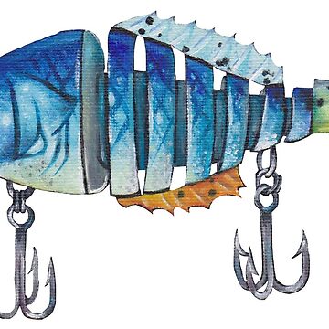 Blue Fishing Lure Sticker for Sale by paigess