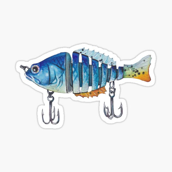 Bite This Fish Fishing Lure Decal Sticker, Custom Made In the USA