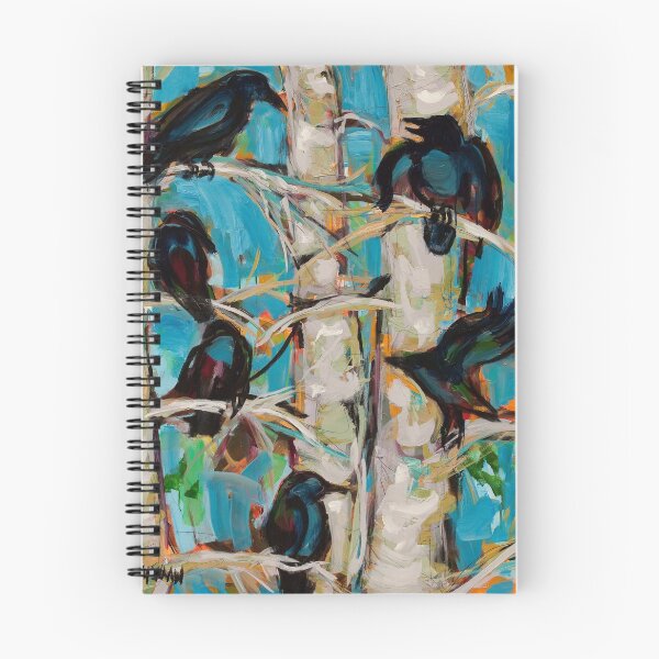 Item preview, Crow in Poplars designed and sold by SHANNON BUEKER.