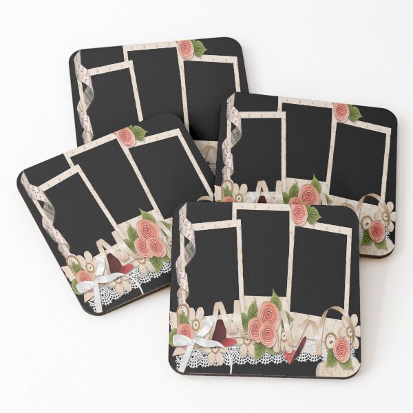 Item preview, Beige floral border, Digital scrapbooking designed and sold by DEREKMCGOY.