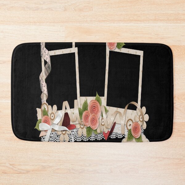 Item preview, Beige floral border, Digital scrapbooking designed and sold by DEREKMCGOY.