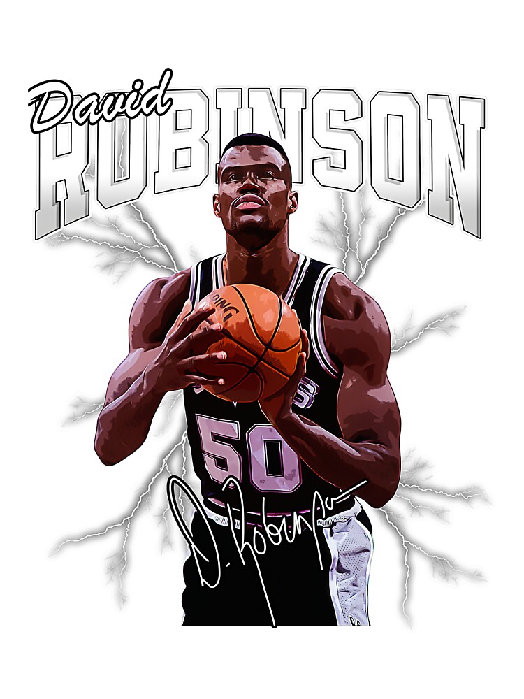 David Robinson Basketball Signature Vintage Retro 80s 90s Rap Style Perfect  Gift For Basketball Lovers | Essential T-Shirt