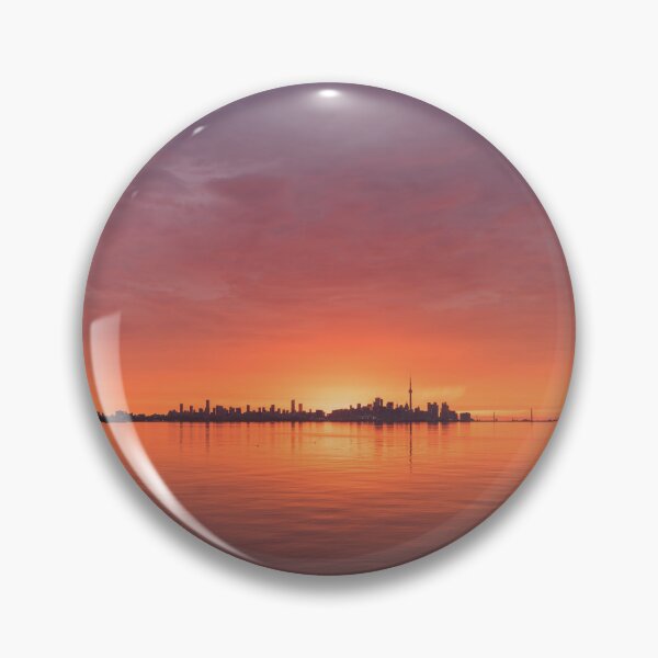 Item preview, Spectacular Cloudscape - Dramatic Sunrise Skies Behind Toronto Skyline designed and sold by Georgia Mizuleva.