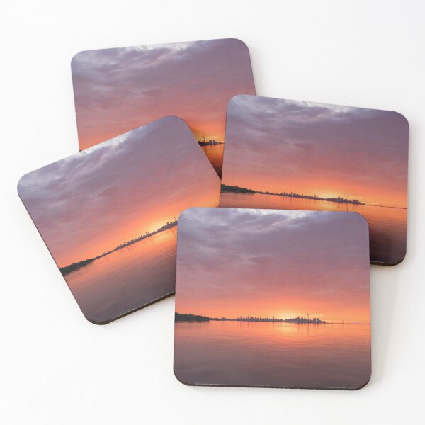 Item preview, Spectacular Cloudscape - Dramatic Sunrise Skies Behind Toronto Skyline designed and sold by Georgia Mizuleva.