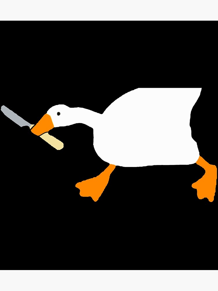 "Goose With Knife Untitled Goose Game Sticker" Poster for Sale by
