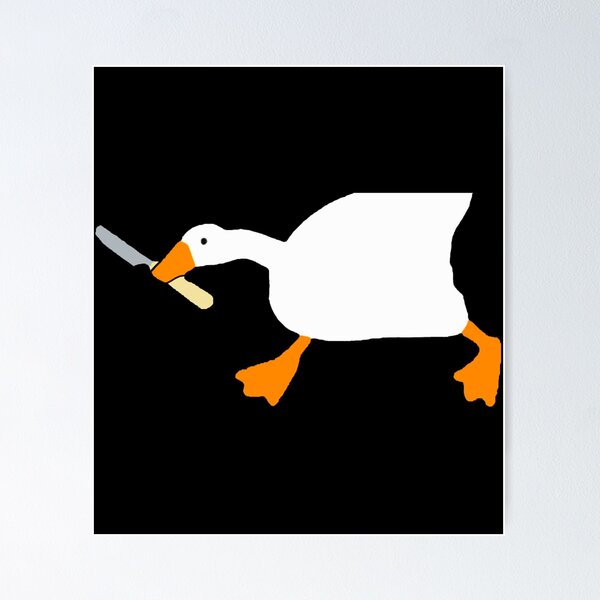 Untitled Goose Game' Poster, picture, metal print, paint by Ilham