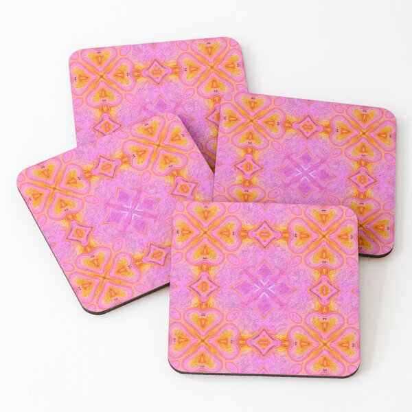 Item preview, Flaming Hearts and Diamonds in Pink designed and sold by FancyFriendship.