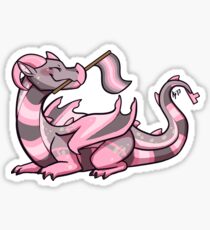 Demigirl Pride Flag Dragon (1st Edition) Sticker